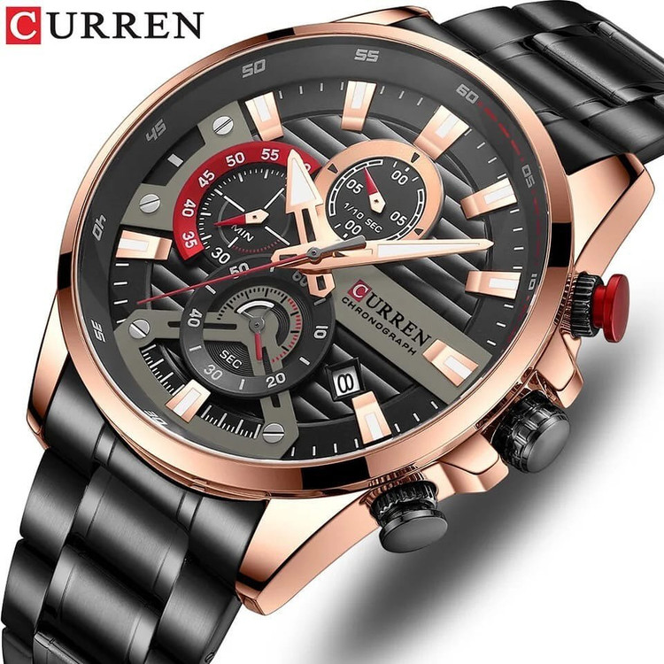 ساعت ساعت مچی مردانه کارن مدل CURREN 8415 اورجینال بند استیل ضدآب