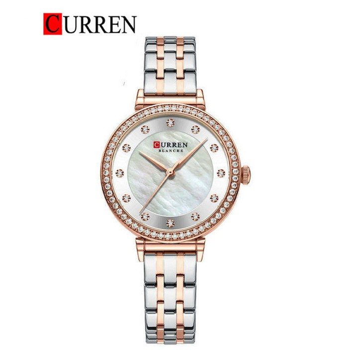 ساعت ساعت مچی زنانه کارن مدل CURREN 9087 اورجینال بند استیل ضدآب