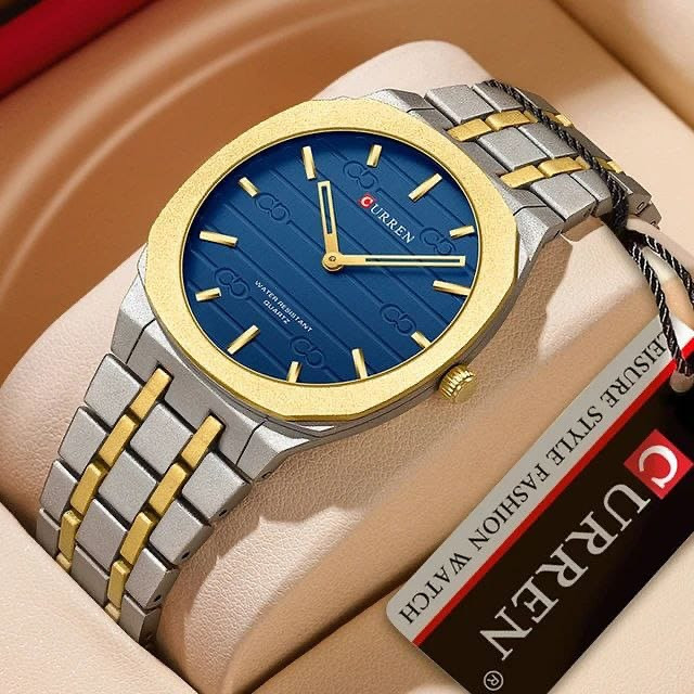 ساعت ساعت مچی مردانه کارن مدل CURREN 8444 اورجینال بند استیل ضدآب
