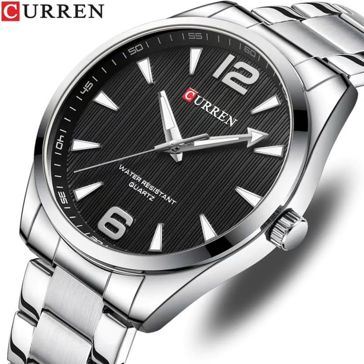 ساعت ساعت مچی مردانه کارن بند استیل CURREN 8434 ساعت اورجینال ضداب