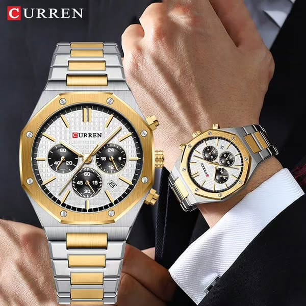 ساعت ساعت مچی مردانه کارن بند استیل CURREN 8440ساعت اورجینال ساعت ضداب