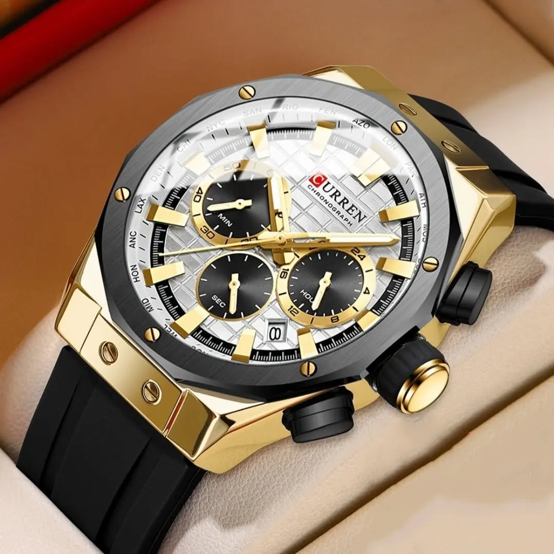 قیمت ساعت کارن CURREN 8464 اصل بند سیلیکونی