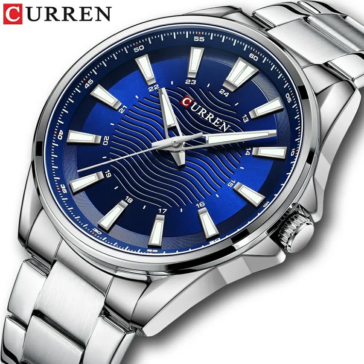 ساعت ساعت مچی مردانه کارن بند استیل CURREN 8424 ساعت اورجینال ضداب