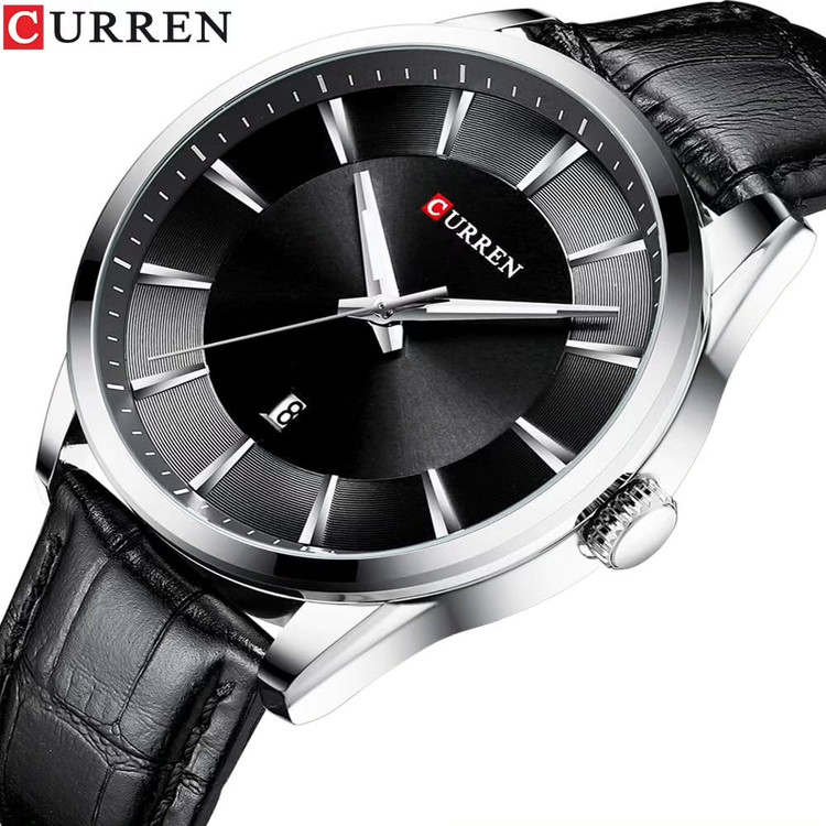 ساعت ساعت مچی مردانه کارن بند چرمی CURREN 8365 ساعت اورجینال ضداب