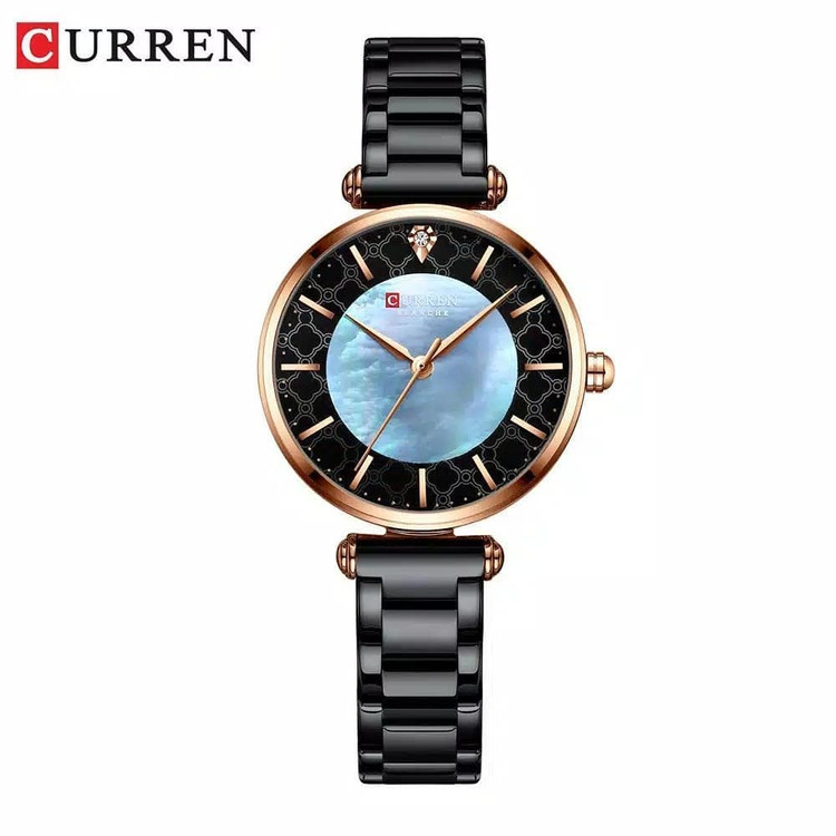 تصویر محصول: ساعت مچی زنانه کارن بند استیل CURREN 9072 ساعت اورجینال ضداب