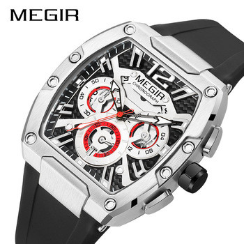 ساعت مچی مردانه مگیر بند سیلیکونی MEGIR 8112 ساعت اورجینال ضداب