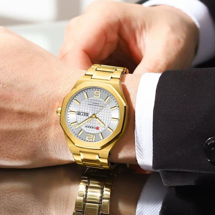 ساعت مچی مردانه کارن بند استیل CURREN 8476 ساعت اورجینال ضداب