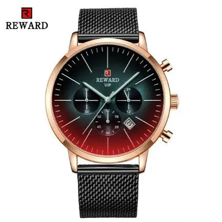 ساعت مچی مردانه ریوارد بند استیل حصیری REWARD 82004 ساعت اورجینال ضدآب