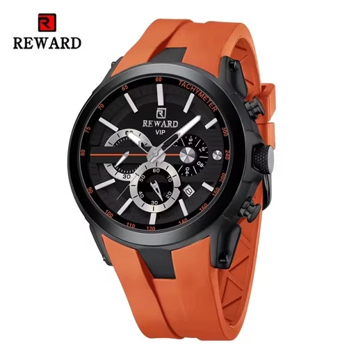 ساعت مچی مردانه ریوارد مدل REWARD 83046 اورجینال بند سیلیکونی ضدآب