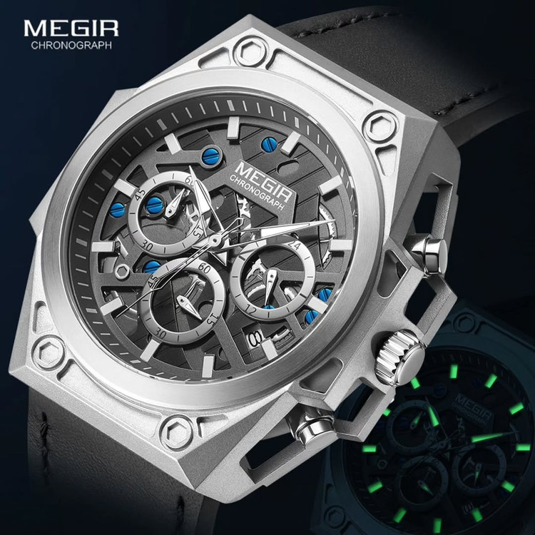 خرید ساعت مچی مردانه مگیر MEGIR سه موتوره مدل 4220 (MEGIR 4220)