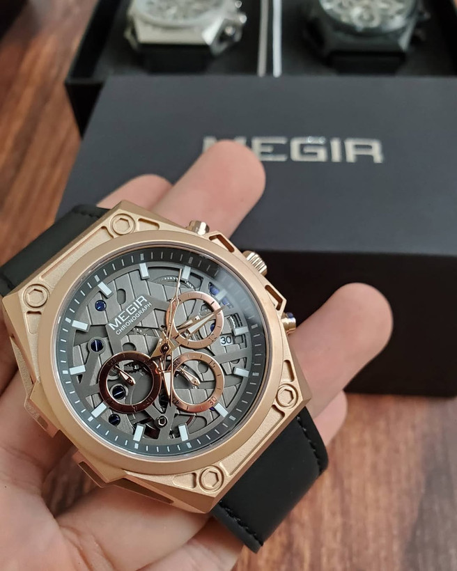 خرید ساعت مچی مردانه مگیر MEGIR سه موتوره مدل 4220 (MEGIR 4220)