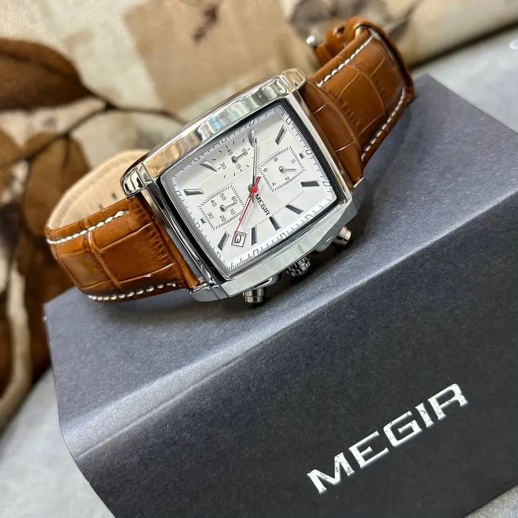 خرید ساعت مچی مردانه مگیر MEGIR سه موتوره مدل 2028 (MEGIR 2028)