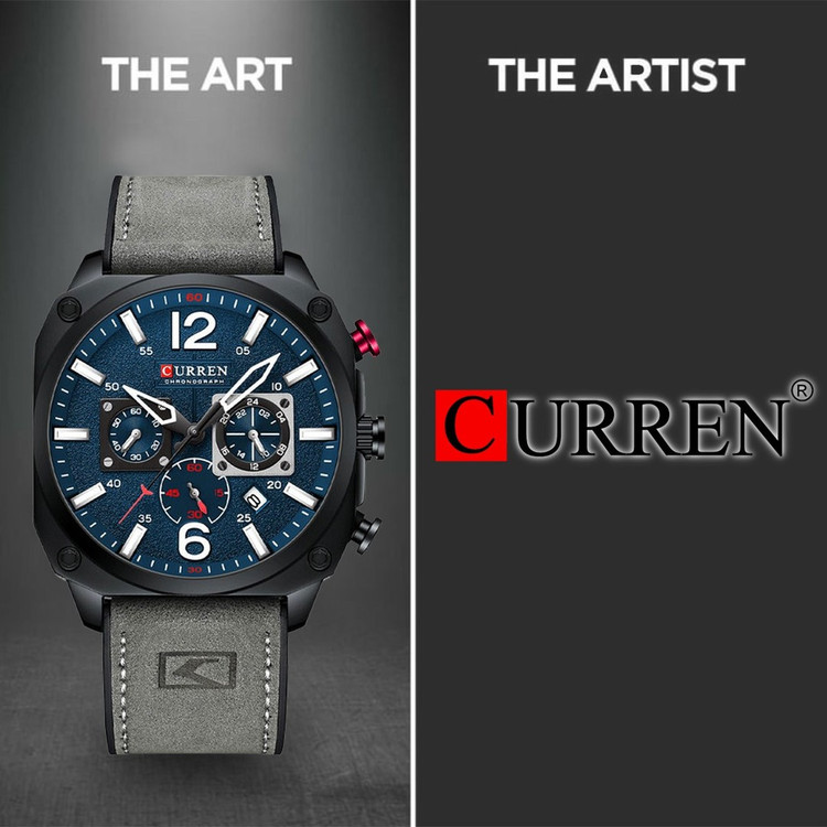 ساعت ساعت مچی مردانه کارن مدل CURREN 8398 اورجینال بند چرم ضدآب