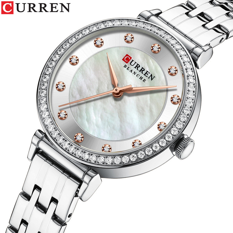ساعت ساعت مچی زنانه کارن مدل CURREN 9087 اورجینال بند استیل ضدآب