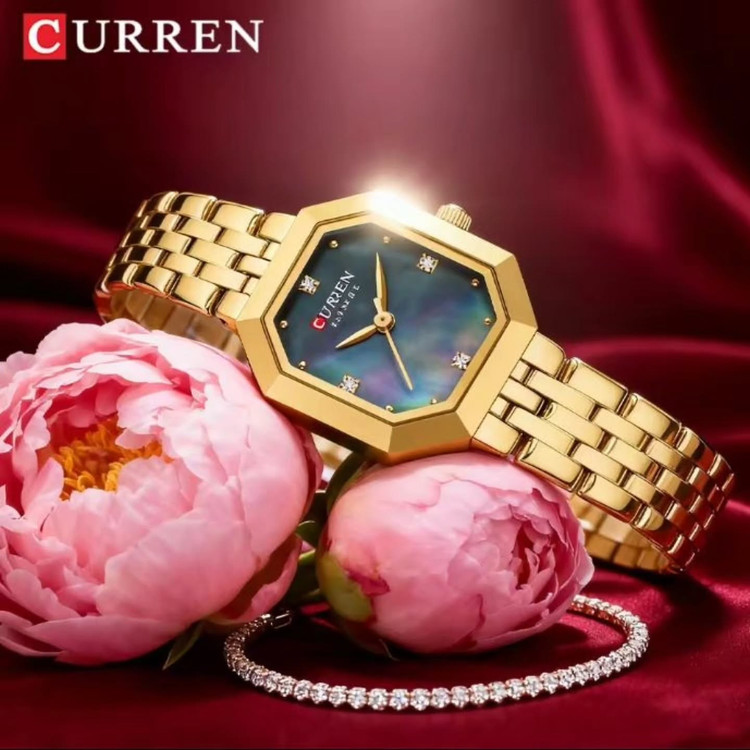 ساعت مچی زنانه کارن مدل CURREN 9108 اورجینال | بند استیل | ضدآب