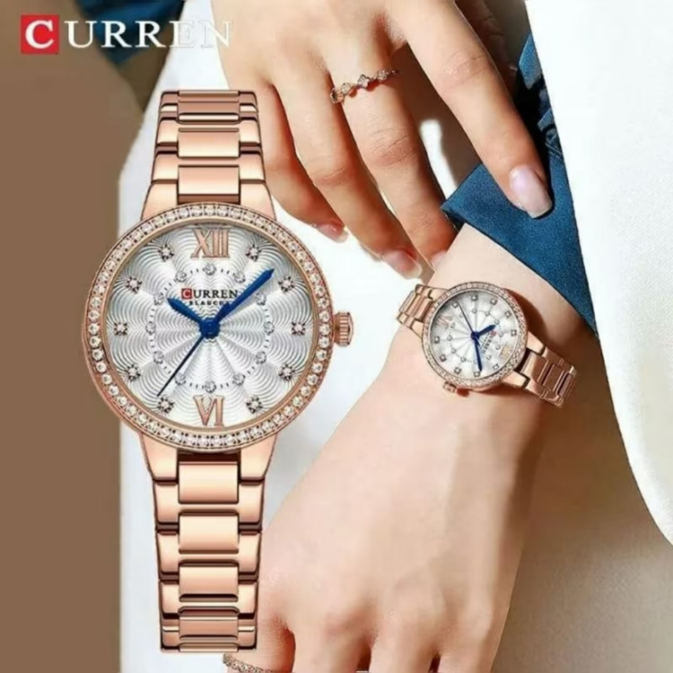 ساعت مچی زنانه کارن مدل CURREN 9085 اورجینال | بند استیل | ضدآب