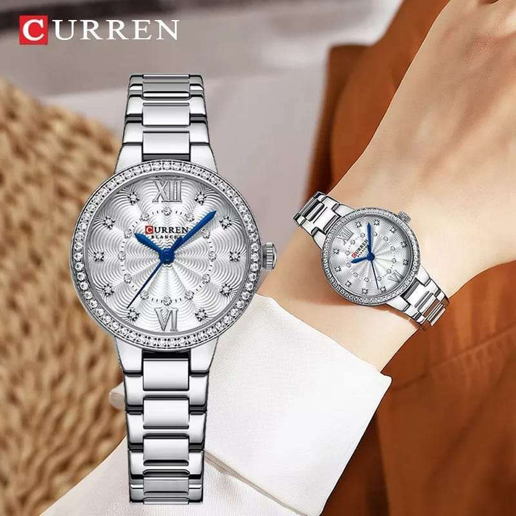 ساعت مچی زنانه کارن مدل CURREN 9085 اورجینال | بند استیل | ضدآب