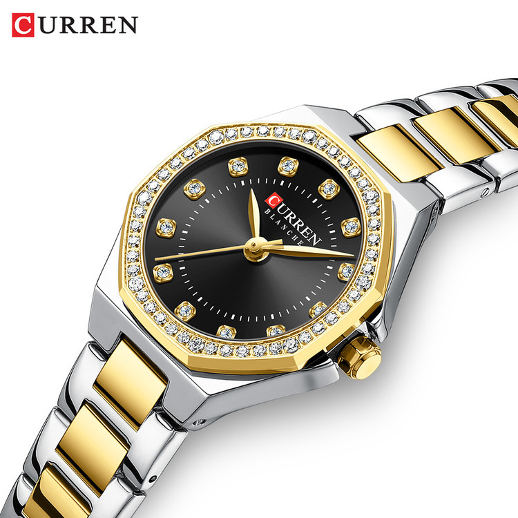 ساعت مچی زنانه کارن مدل CURREN 9100 اورجینال | بند استیل | ضدآب