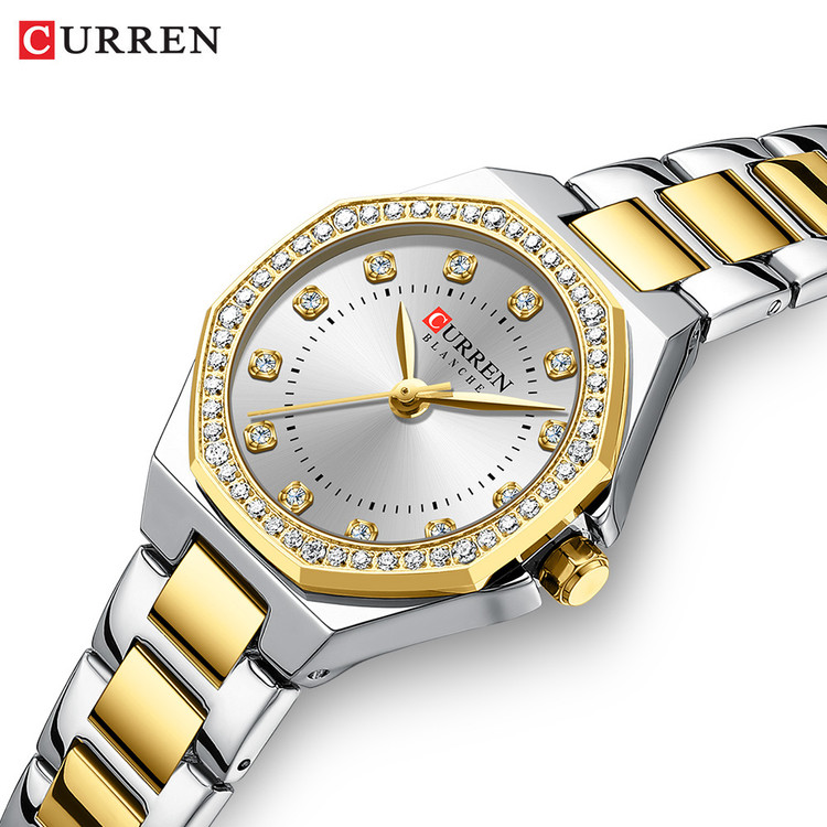 ساعت مچی زنانه کارن مدل CURREN 9100 اورجینال | بند استیل | ضدآب