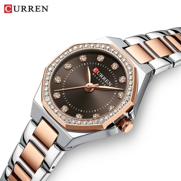 ساعت مچی زنانه کارن مدل CURREN 9100 اورجینال | بند استیل | ضدآب